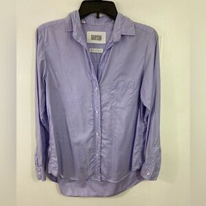 Grayson The Hero Shirt Women's 100% Cotton Striped Button Up Shirt SZ 01 XS